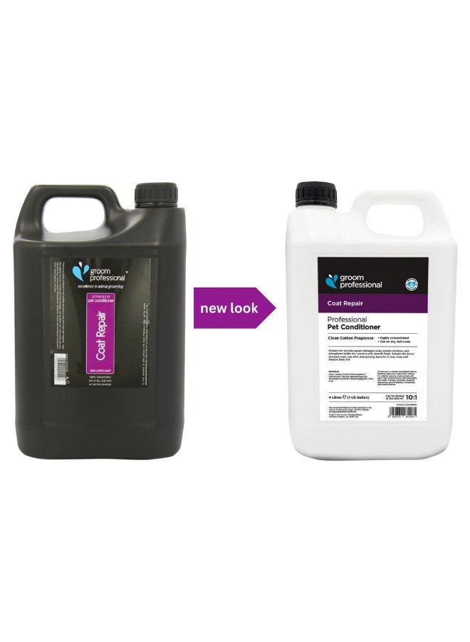 Groom Professional Coat Repair Pet Conditioner 4L – Deep Repair for Dry & Damaged Coats - Image 2